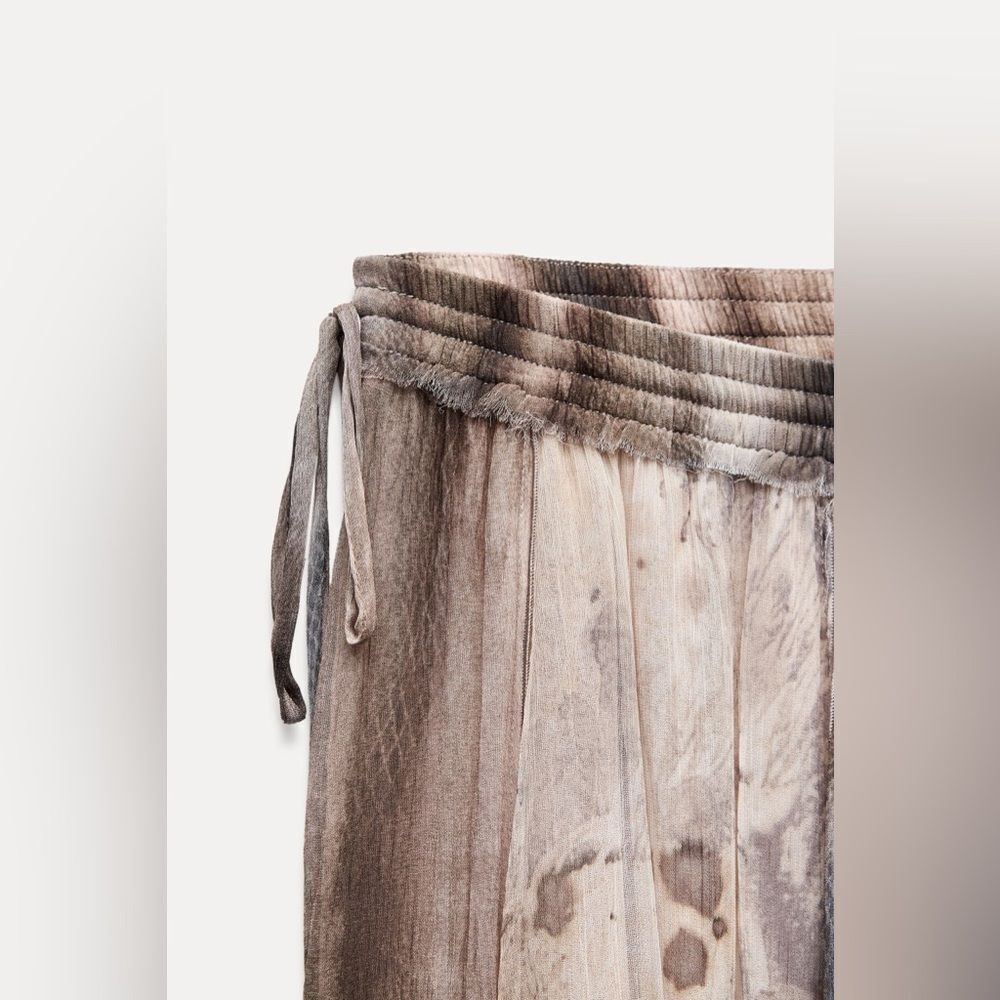 Zara printed patchwork skirt - Picture 5 of 6